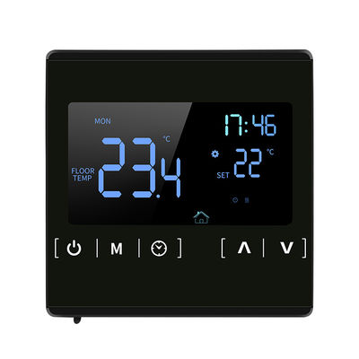 quality  Warm Time Display LCD Touch Screen Floor Heating Room Thermostat AC85-240V Water Heating Temperature Controller factory