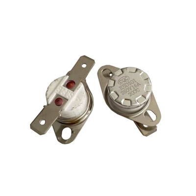 CQC KSD301/302 Ceramic Jump Thermostat 16A 250V 40~260C Sudden Normally Closed Normally Closed Thermal Switch